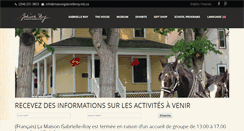 Desktop Screenshot of maisongabrielleroy.mb.ca